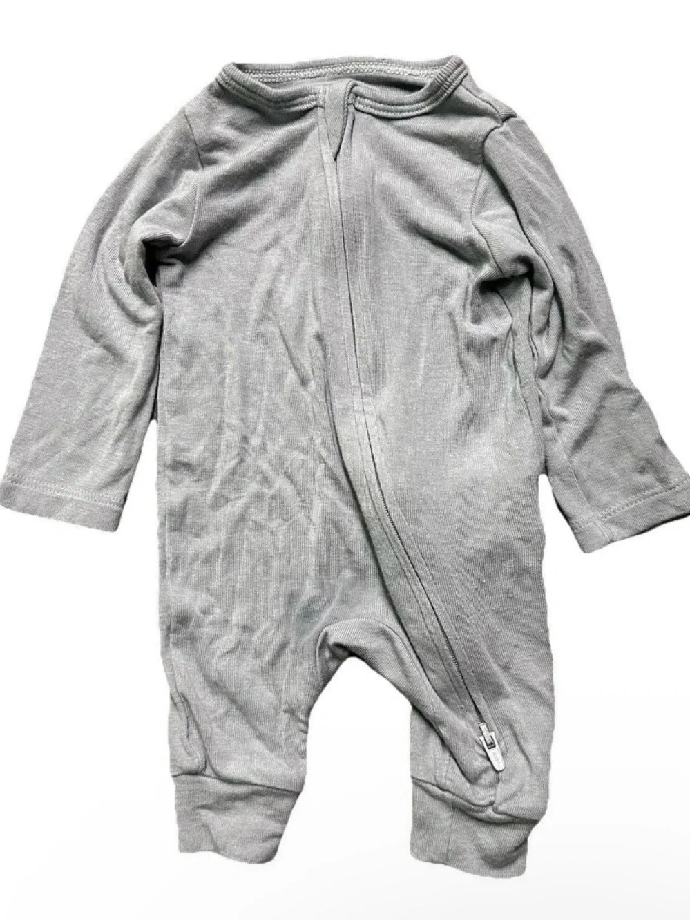 Baby Footie Pajamas Nike Two Way Zipper Size Newborn Fold Over Mittens